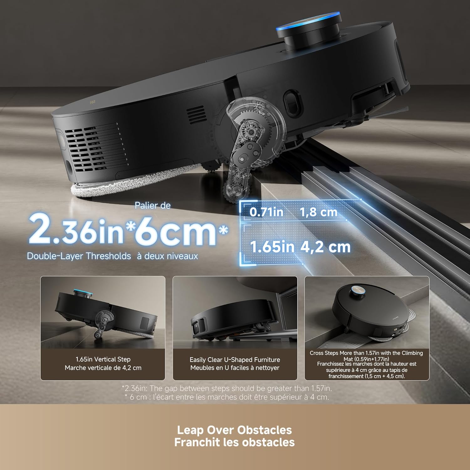 Thumbnail 1 de DREAME X50 Ultra Complete Robot Vacuum and Mop with Auto-Empty and Self-Cleaning Mop — Deep Clean in Black