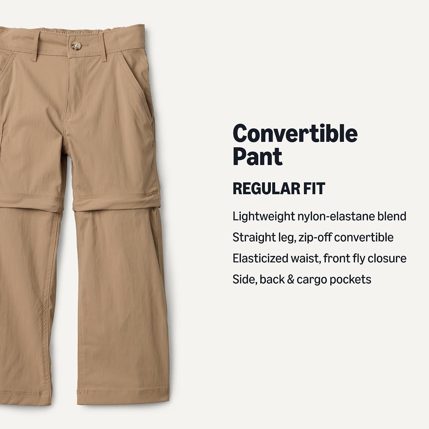 Detalle de Amazon Essentials Boys' Water Repellent Regular Fit Active Hiking Outdoor Pants