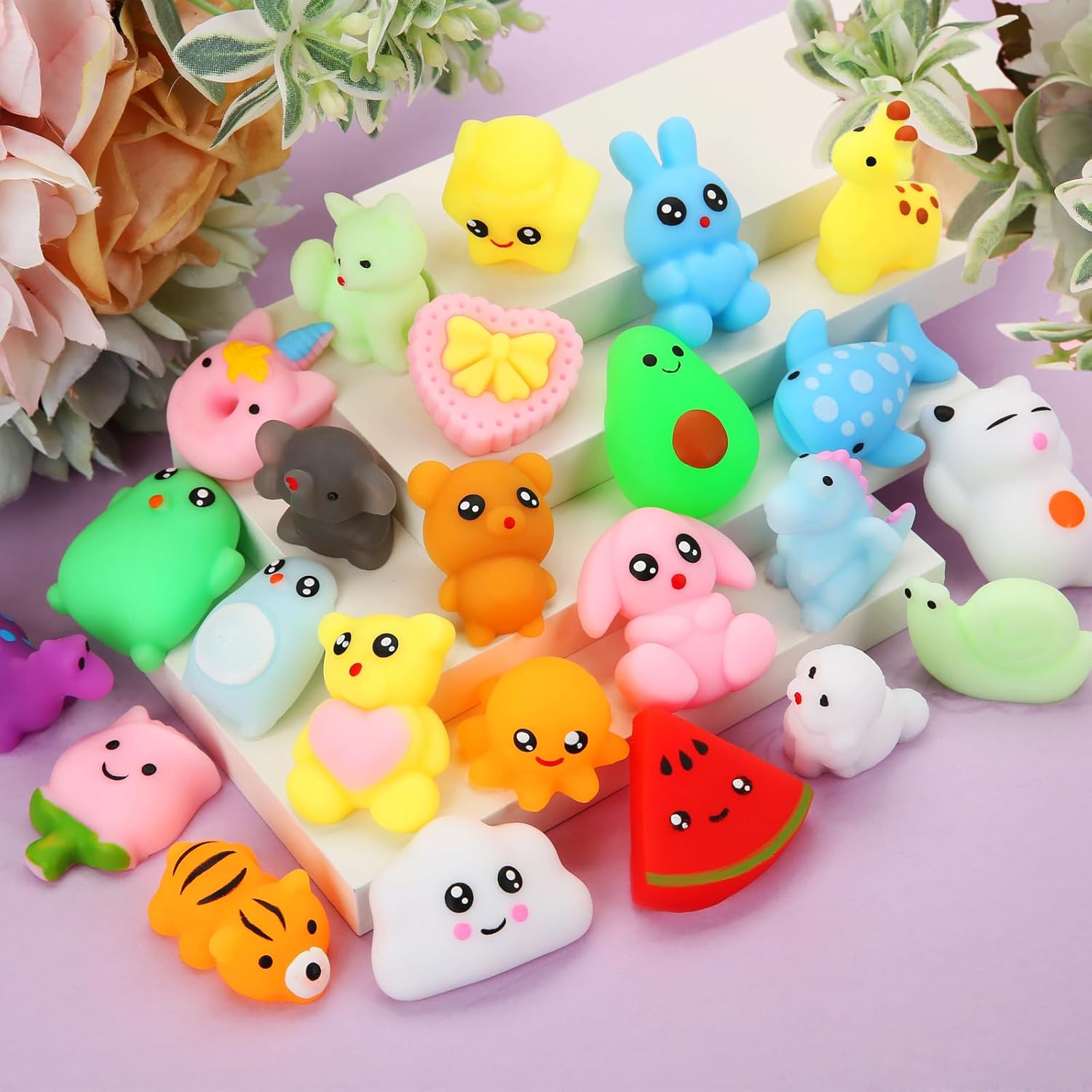 Thumbnail 5 de Mochi Squishy Toys – 27-Piece Mini Kawaii Squishies Set for Kids