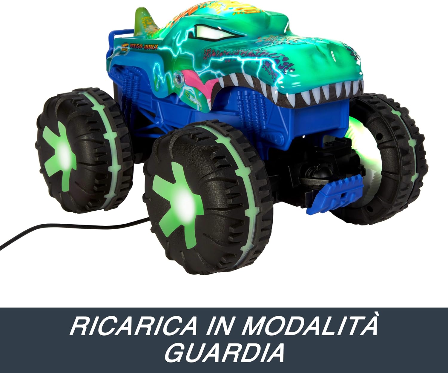 Thumbnail 5 de Hot Wheels Monster Trucks Mega-Wrex Alive RC: camioncino radiocomandato 1:15 con luci e suoni