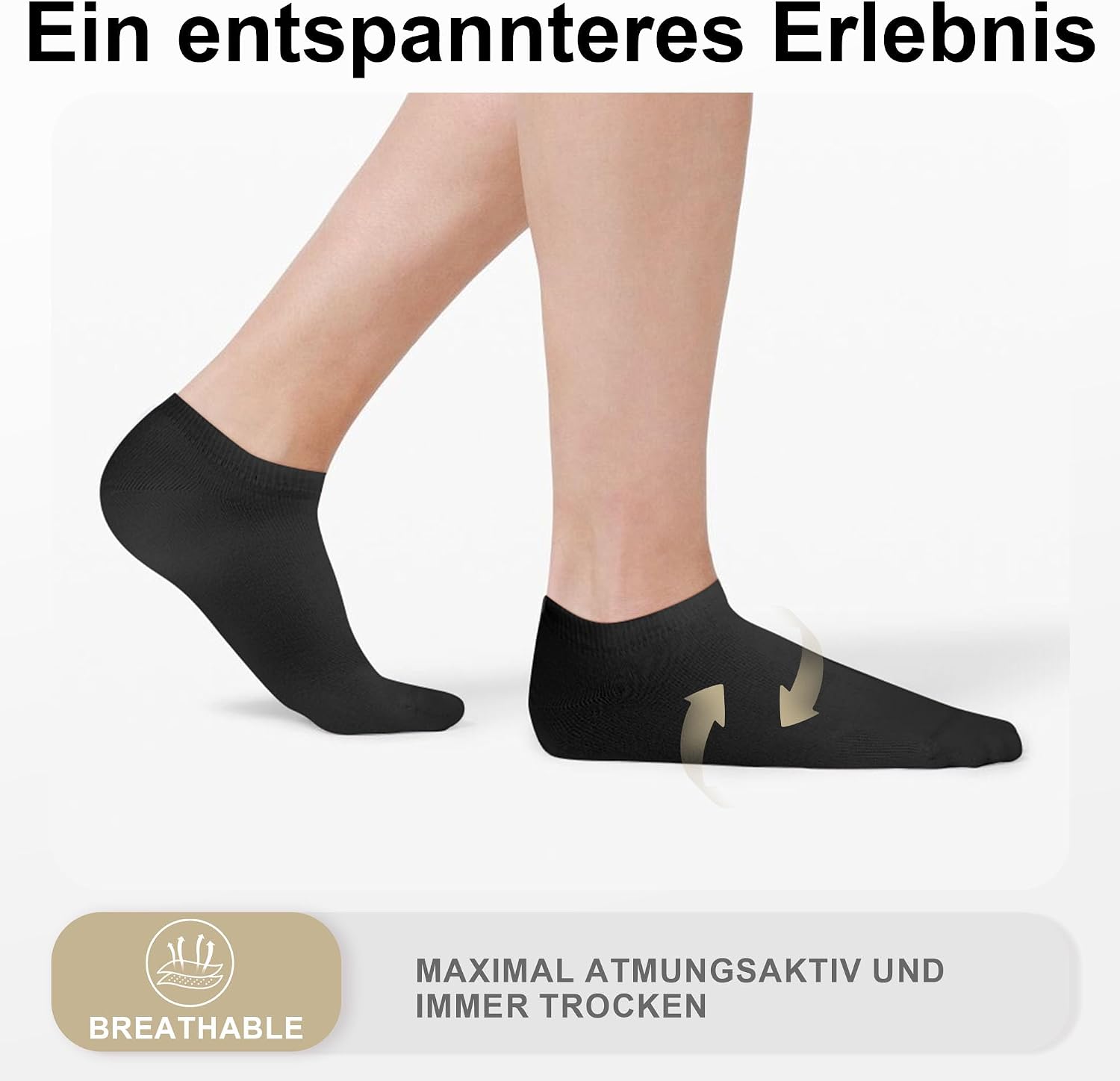 Detalle de Libella Sneaker-Socken (12 Paar) mit Baumwolle – unisex Kurzsocken für Sneaker, Sport und Alltag