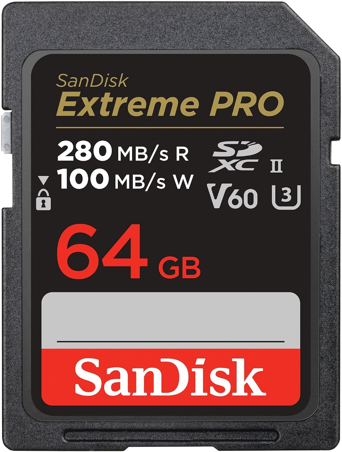 Detalle de SanDisk 64 Go Extreme PRO SDXC UHS-I U3 V30 — fiable pour 4K et rafales