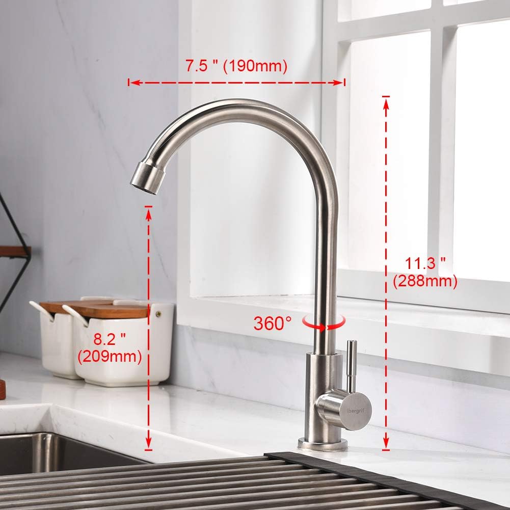 Thumbnail 1 de Ibergrif M18703 robinet cuisine 360° 🚰