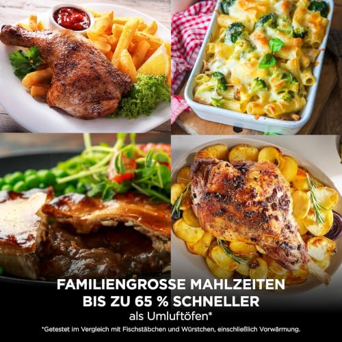 Thumbnail 6 de Ninja Foodi FlexDrawer Heißluftfritteuse 10,4 L Stone/Gold – Dual-Zone-Fritteuse für große Familien