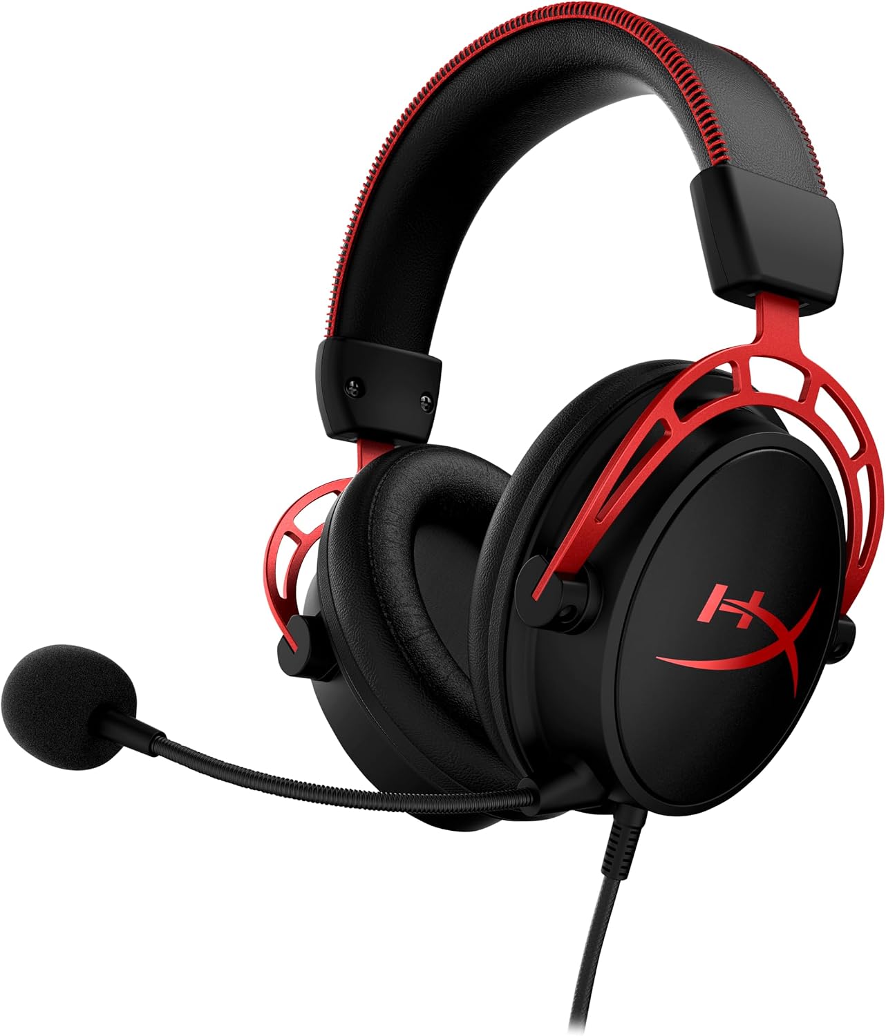 Detalle de HyperX Cloud Alpha Kabelgebundenes Gaming Headset mit Dual-Chamber Sound