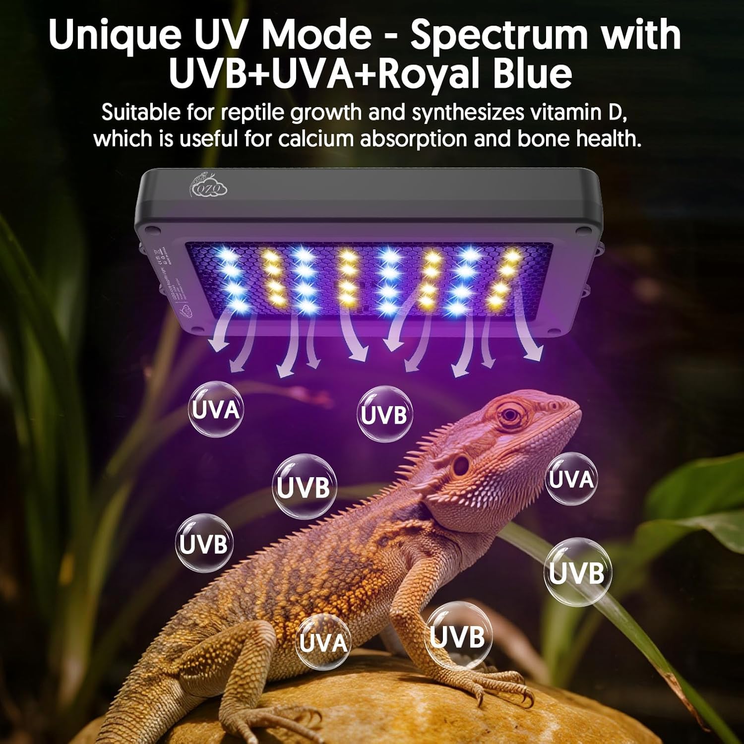 Thumbnail 4 de QZQ UVB Light for Reptiles 24W LED