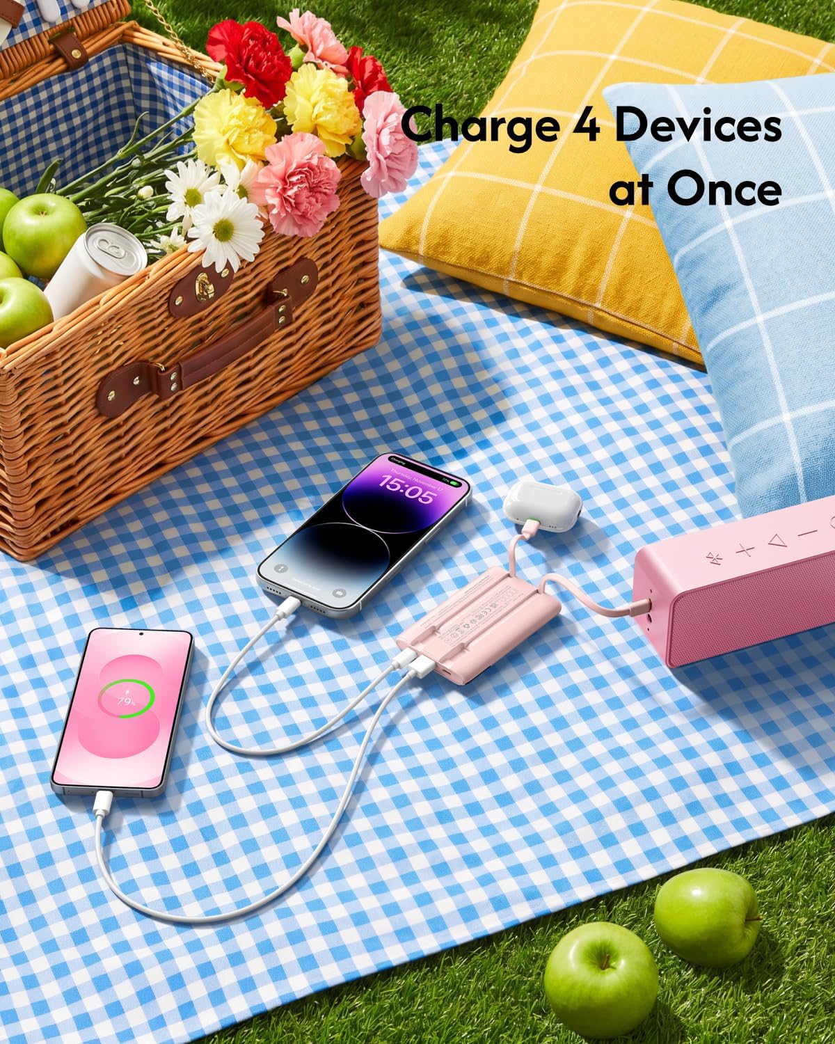 Thumbnail 5 de VEGER V1202 10,000mAh Power Bank, 22.5W Fast Charging with Built-In Cables