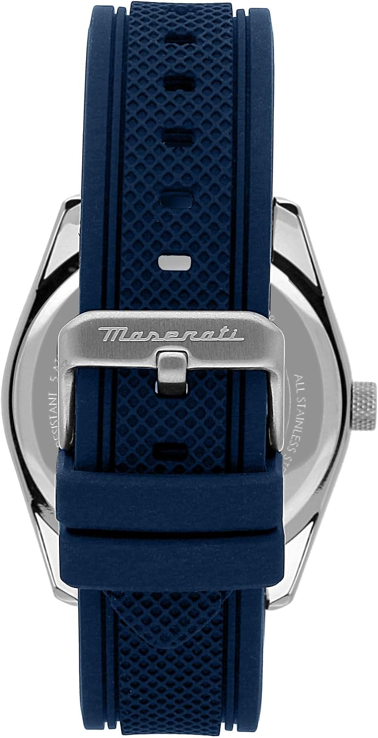 Thumbnail 3 de Maserati Attrazione Orologio da Uomo, Tempo e Data – Quarzo, Cassa 43 mm, Cinturino in Silicone Blu