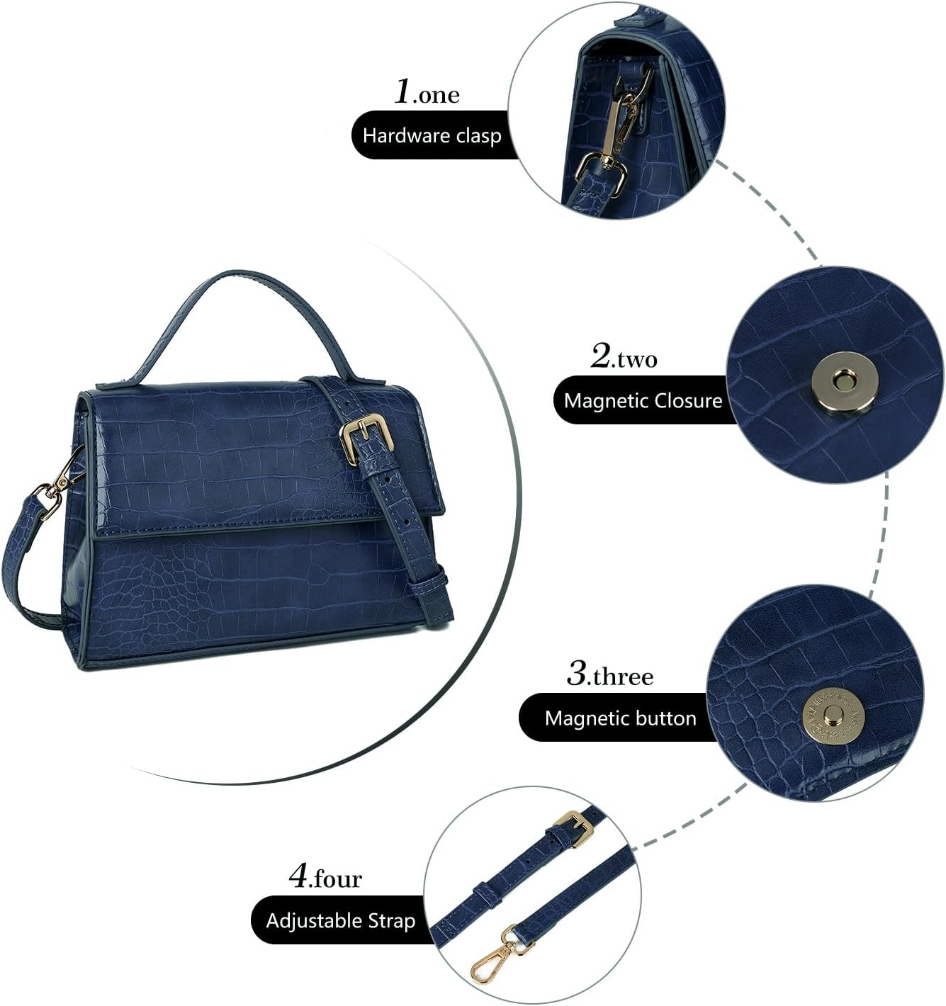 Detalle de Gladdon Small Crossbody Purse for Women: A Practical Everyday Bag