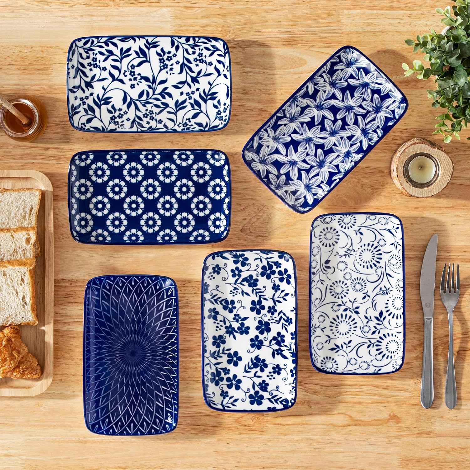 Thumbnail 6 de vancasso Rectangular Salad Plates, 8.5 x 5.1 inches