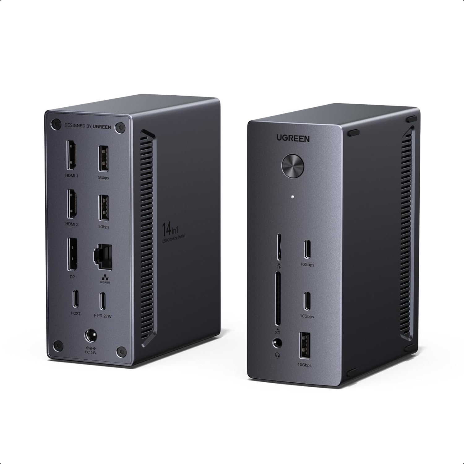 Detalle de UGREEN Docking Station 100W USB-C hub for laptops