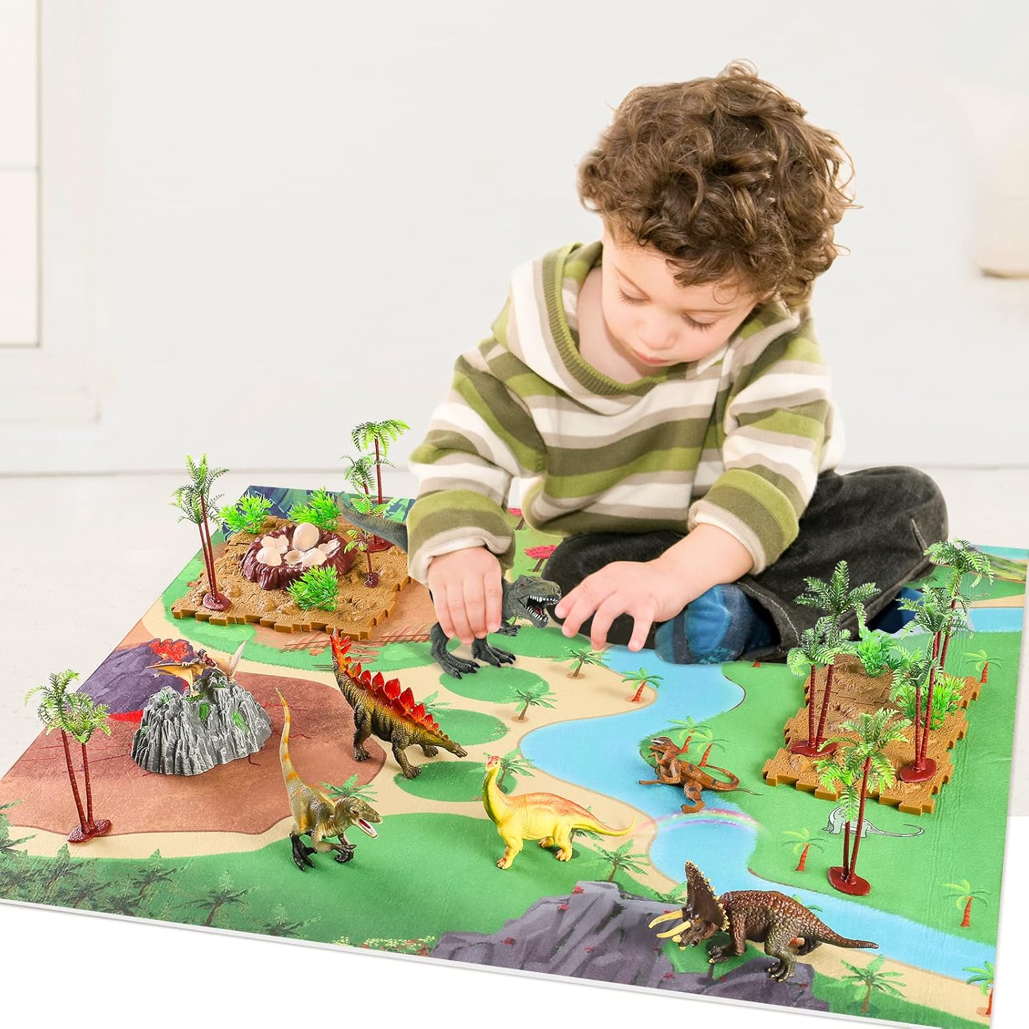 Thumbnail 5 de GIUHAT Dinosaurier Spielzeug 8 Figuren đŠ