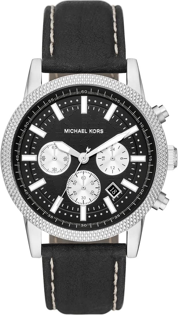 Thumbnail 2 de Michael Kors Hutton – Montre pour homme, mouvement chronographe (acier inoxydable ou cuir)