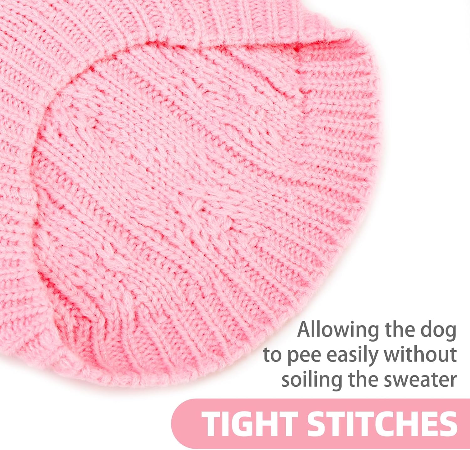 Detalle 1 de PUPTECK Dog Sweater, 100% Acrylic