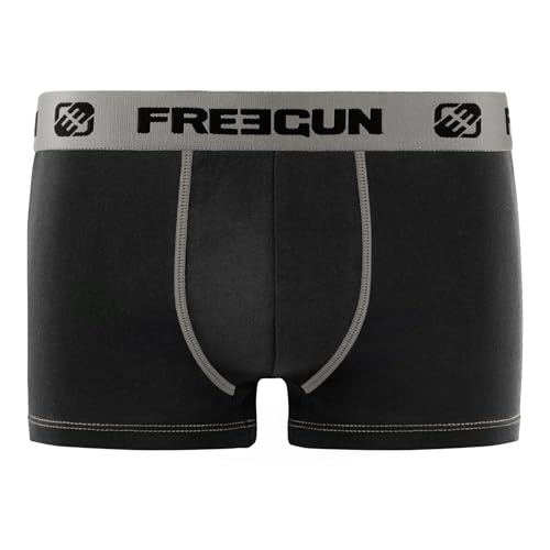 Thumbnail 7 de FREEGUN Caleçon Boxer Homme Coton Lot de 6 – Noir, Taille L
