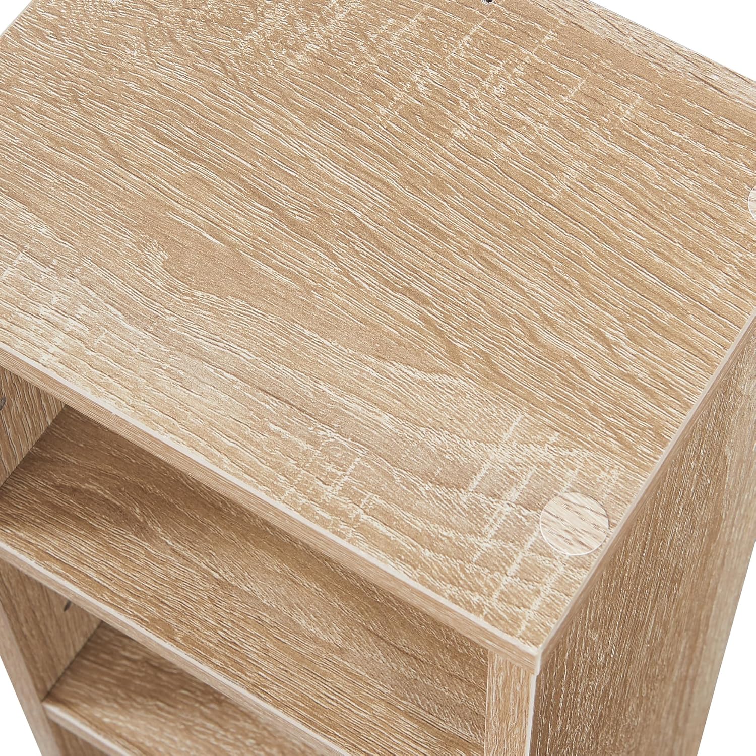 Thumbnail 6 de [en.casa] Tour CD/Étagère DVD avec 12 surfaces de stockage réglables, 175 x 20 x 20 cm, effet chêne Sonoma