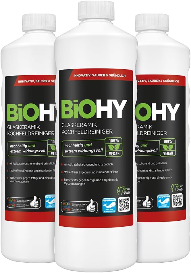 Thumbnail 6 de BiOHY Sanitärreiniger Plus – Kalkentferner Konzentrat für Fliesen, Dusche & WC (1 l) mit EU Ecolabel