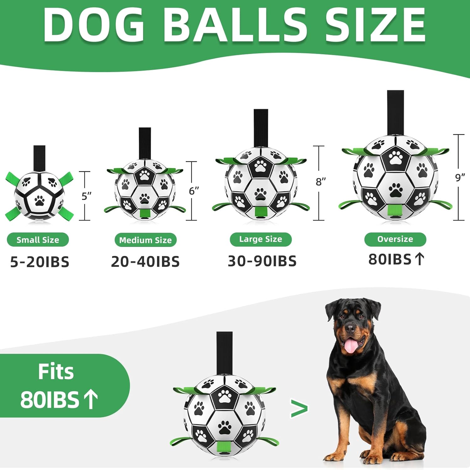 Thumbnail 1 de HETOO dog football 9 inch for tug