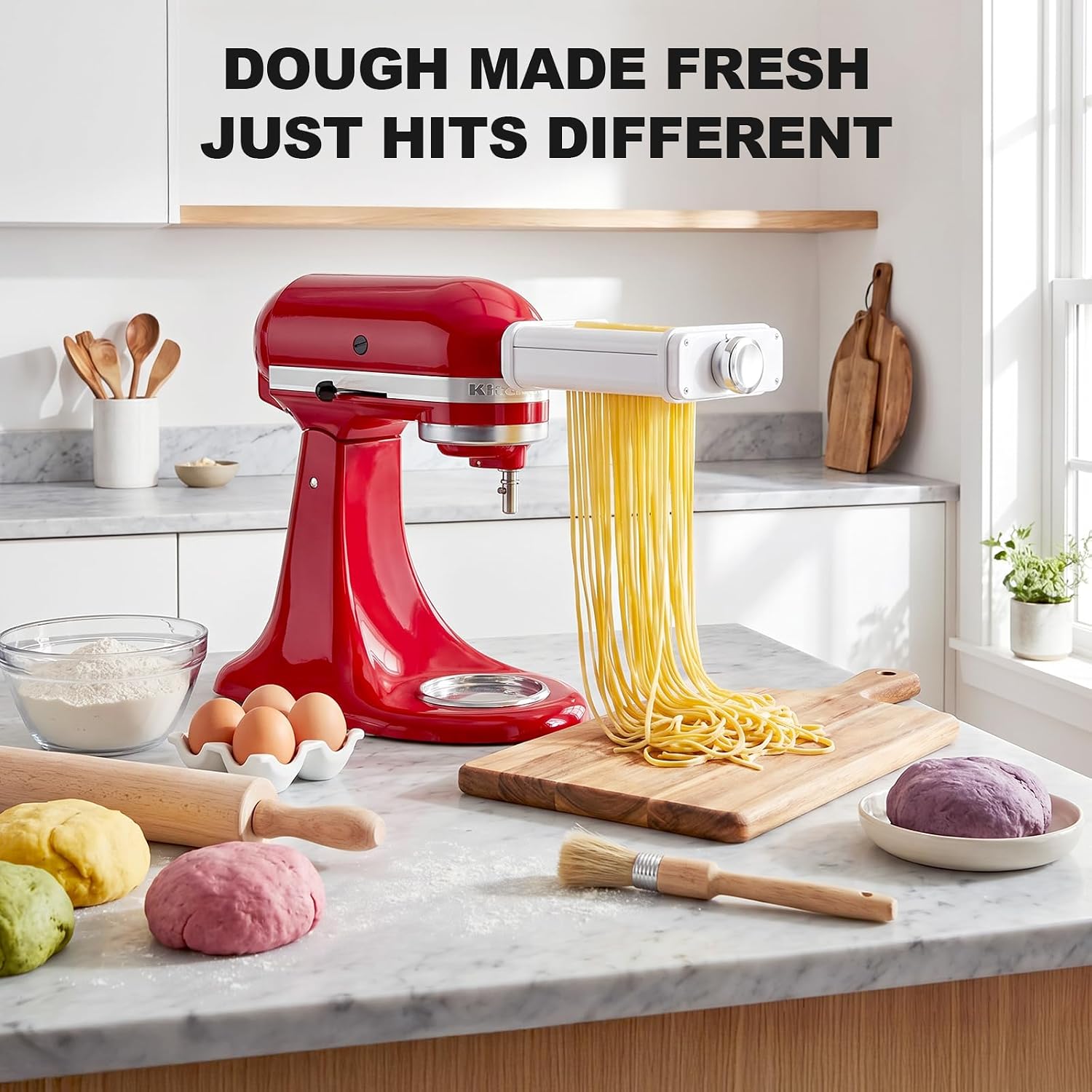 Thumbnail 6 de 3-in-1 Pasta Maker Attachment for KitchenAid Mixers