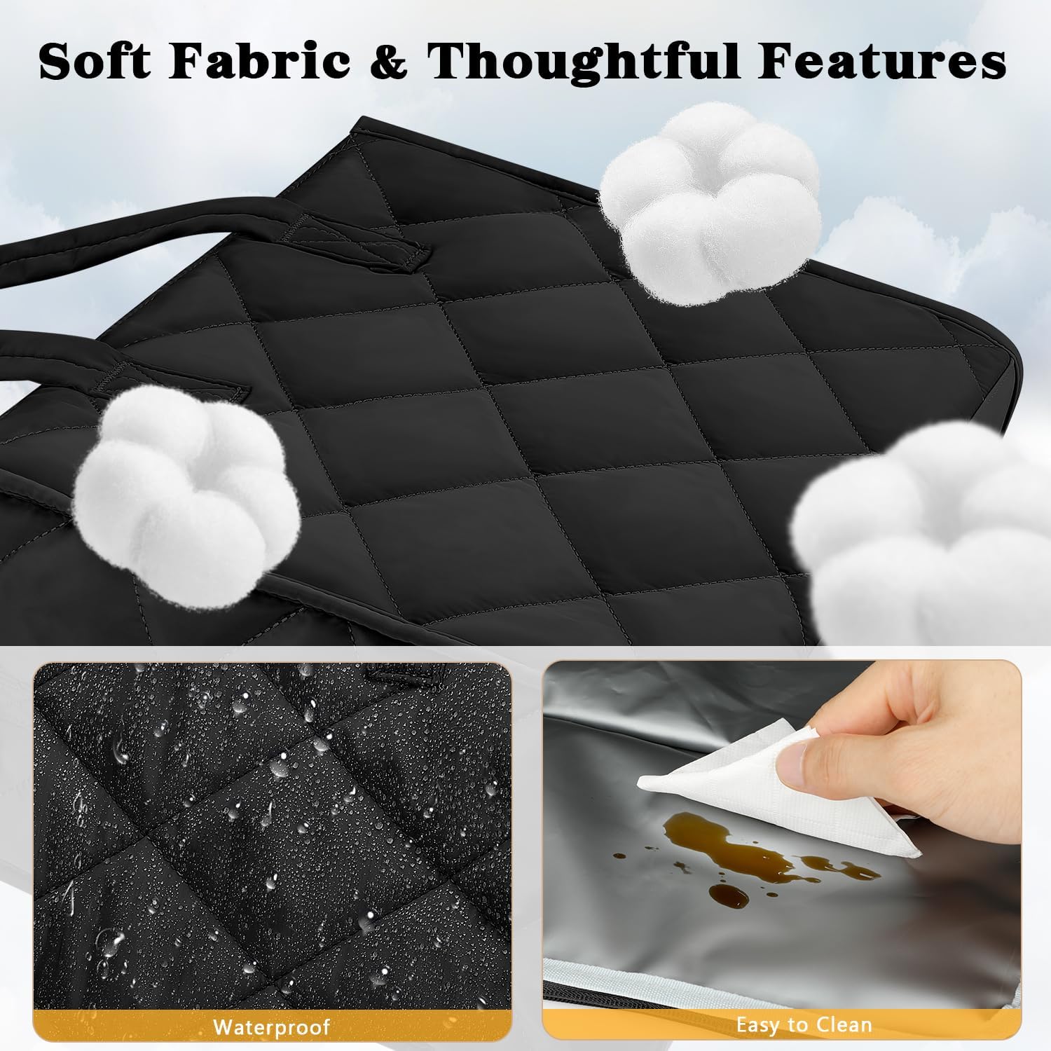 Detalle de ZOMFELT Lunch Tote Bag 15.6 Inch Puffer Laptop Lunch Bag for Women