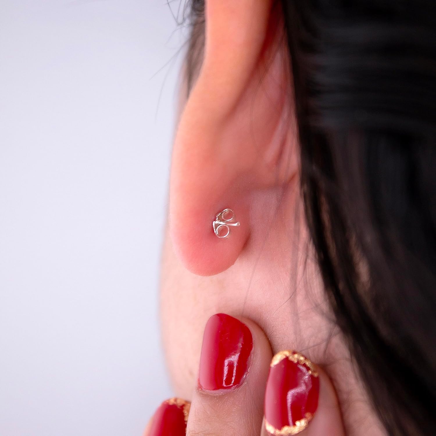 Thumbnail 4 de Palmera Damen-Ohrringe aus 925er Silber mit funkelnden Zirkonia-Steinen – Mini-Ohrringe und Sets