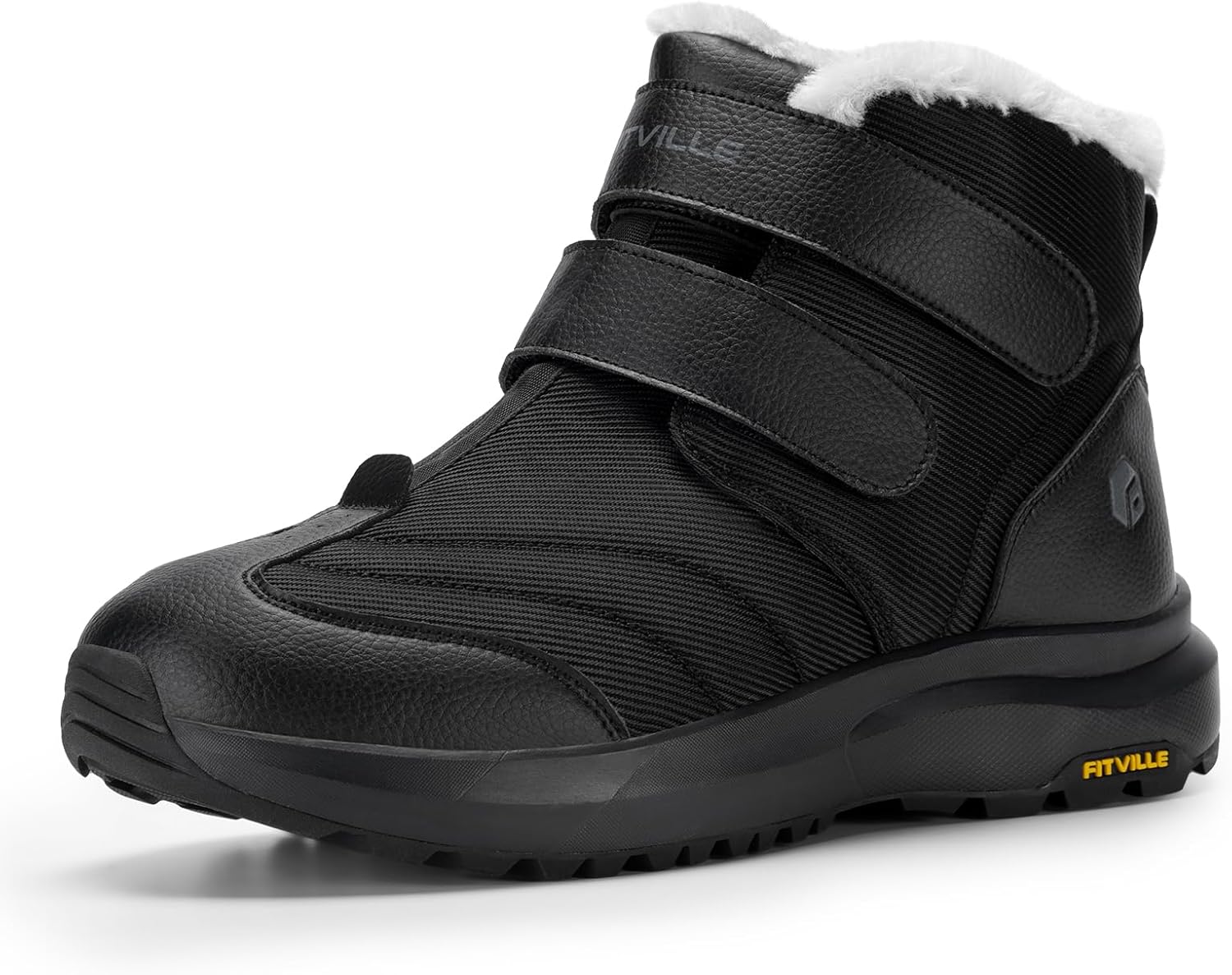 Thumbnail 6 de FitVille Winterschuhe Herren Extra Weit – Winterstiefel mit Klettverschluss