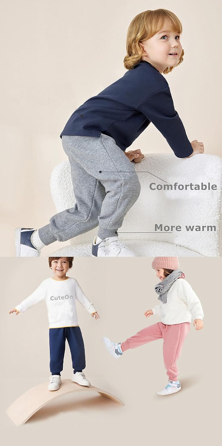Thumbnail 6 de CuteOn Kids Elastic Waist Cotton Warm Trousers for 1–5 Years