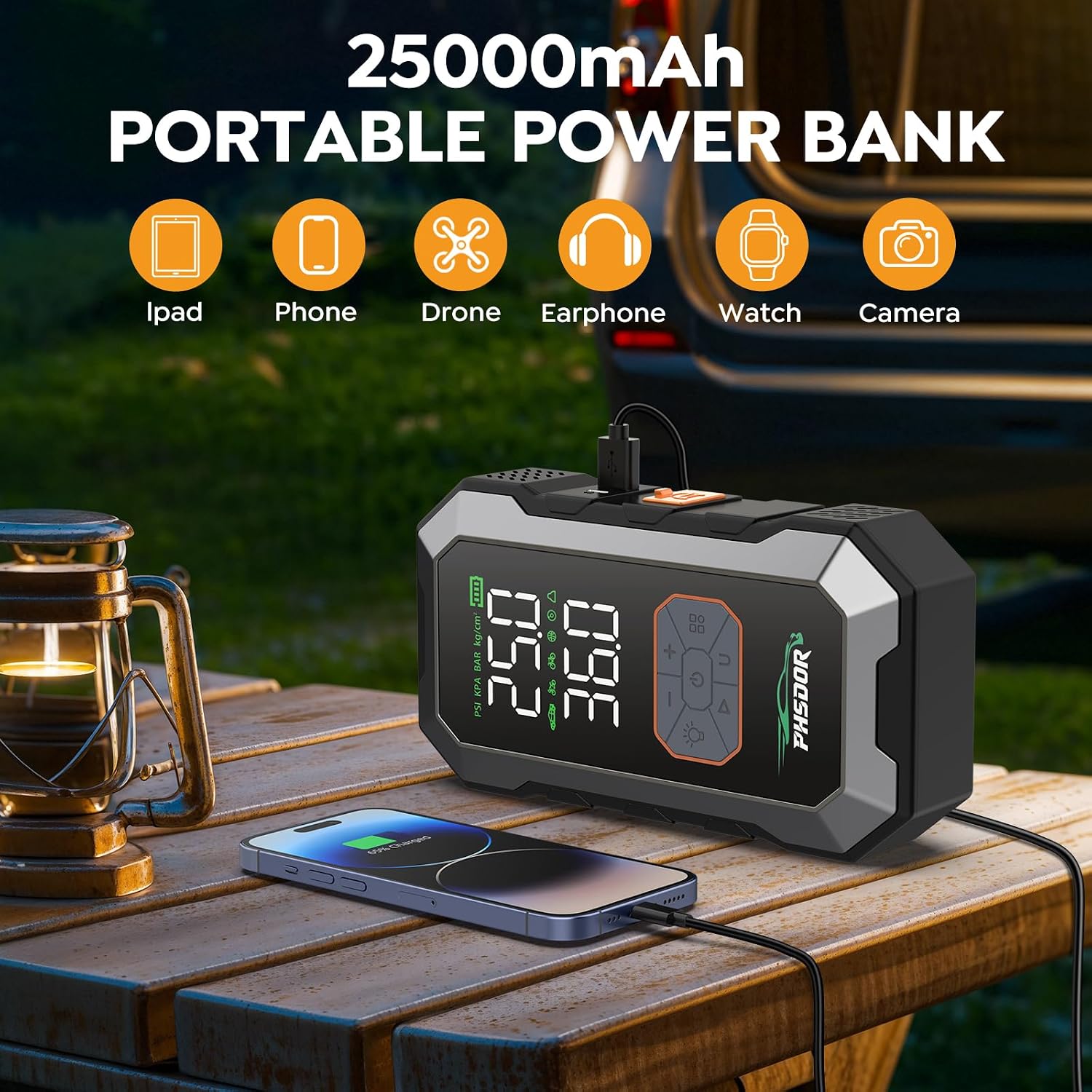 Thumbnail 4 de PHSDOR 8000A Jump Starter Power Pack