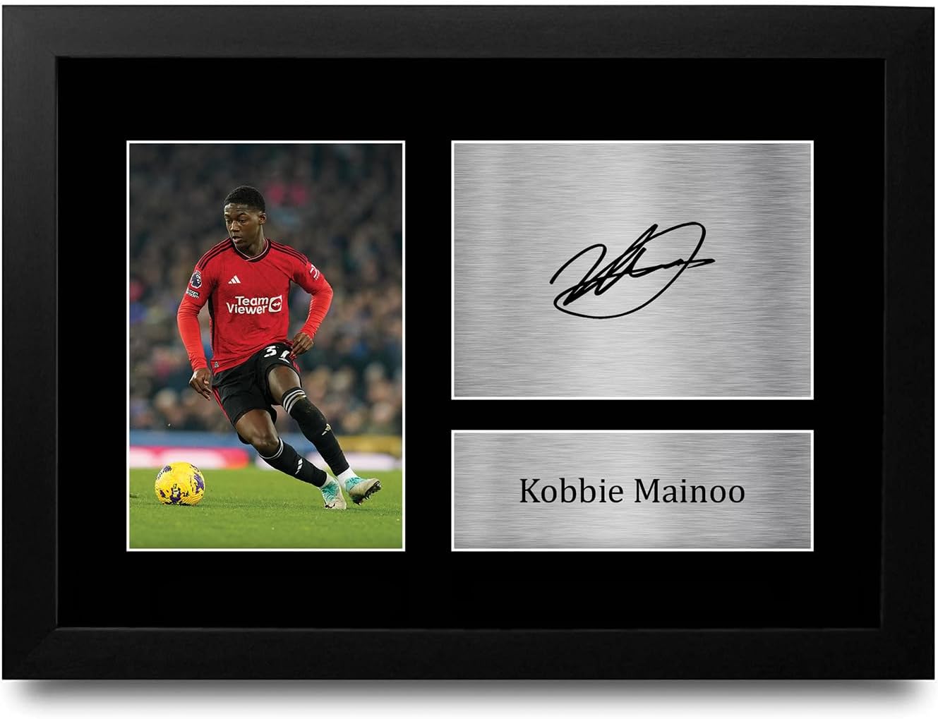 Thumbnail 3 de HWC Trading Kobbie Mainoo gifts printed signed autograph picture (A4 portrait, framed)
