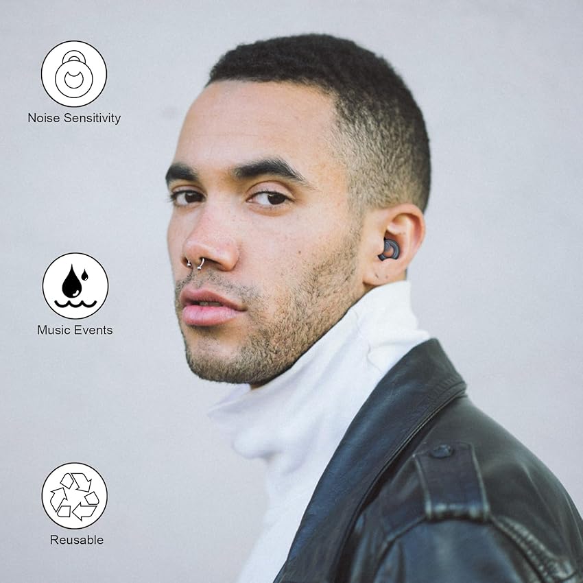 Thumbnail 5 de Jayine Ear Plugs 8-Size Silicone -30dB Earplugs 🎧