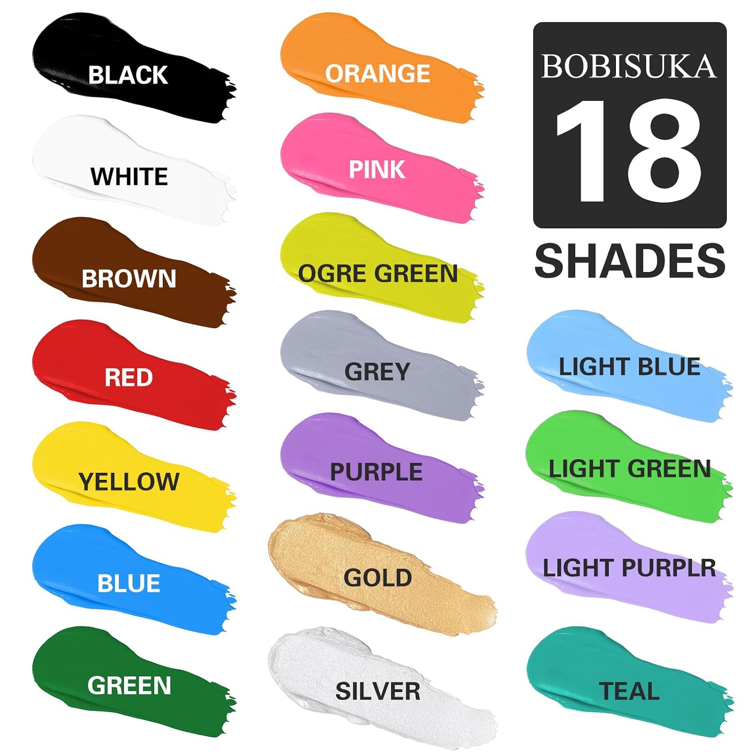 Detalle 2 de BOBISUKA Pink Face and Body Paint, Water-Based, Washable 18-Color Set