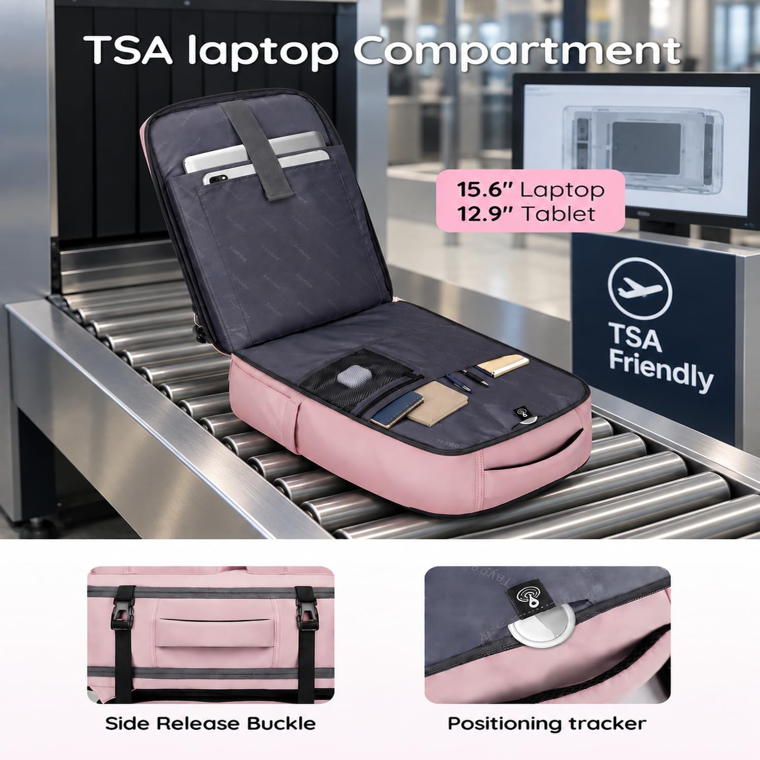 Detalle 1 de Taygeer Travel Backpack 35L