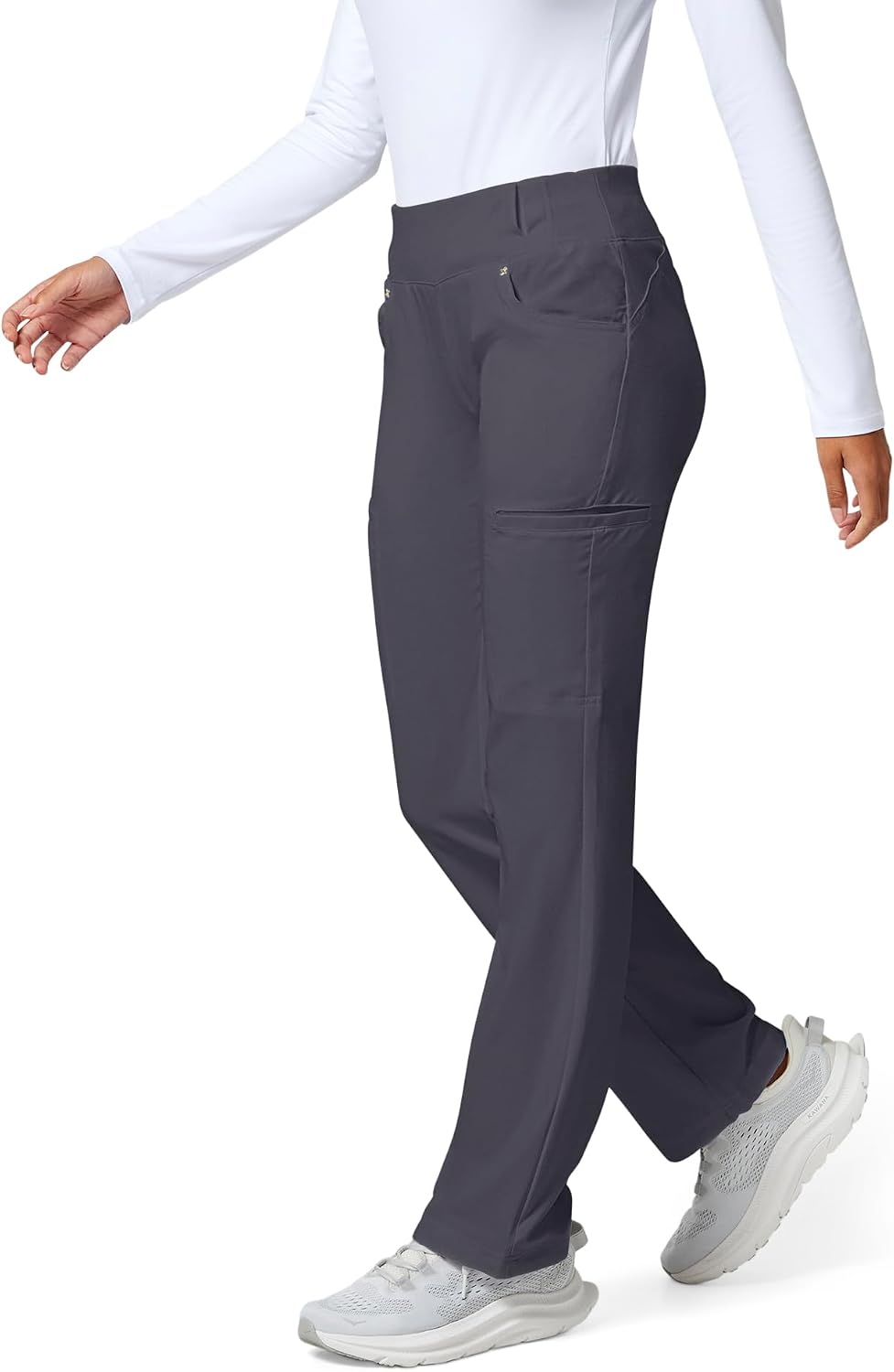 Detalle 2 de Cherokee Iflex Women's Straight-Leg Scrub Pants, 6 Pockets, 360° Stretch