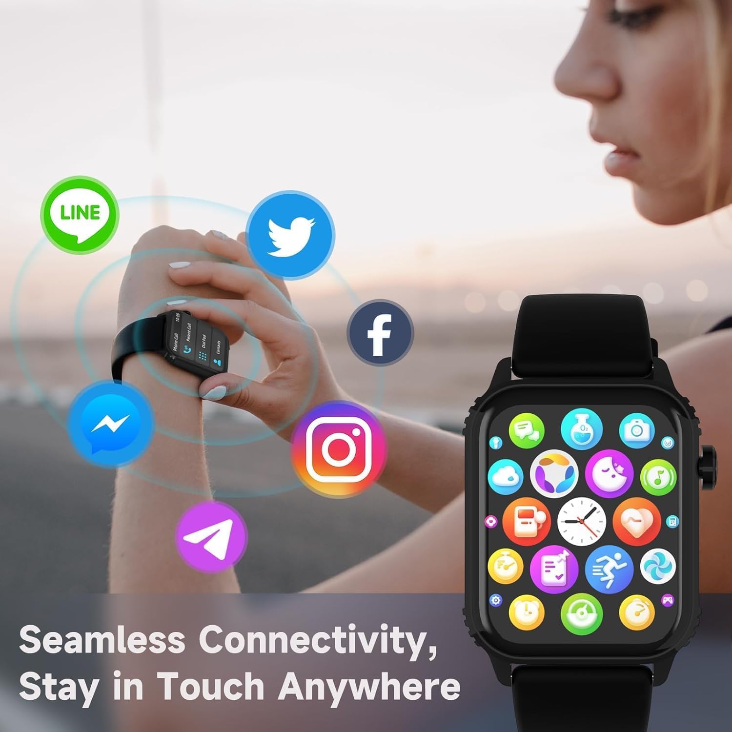 Detalle 2 de TRAUSI smartwatch TG08