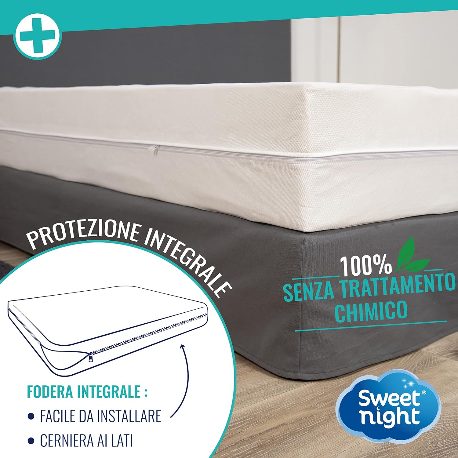 Detalle 2 de SWEET NIGHT Fodera integrale 160x200 cm