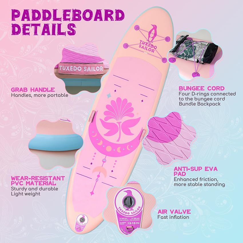 Thumbnail 2 de Tuxedo Sailor 10'6" Inflatable SUP 33"×6" 🚣♀