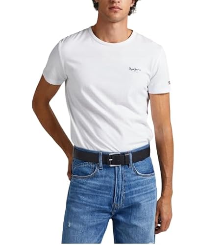 Detalle 2 de Pepe Jeans Original Basic 3 N Camisetas de Manga Larga en Blanco (XL) para Hombre