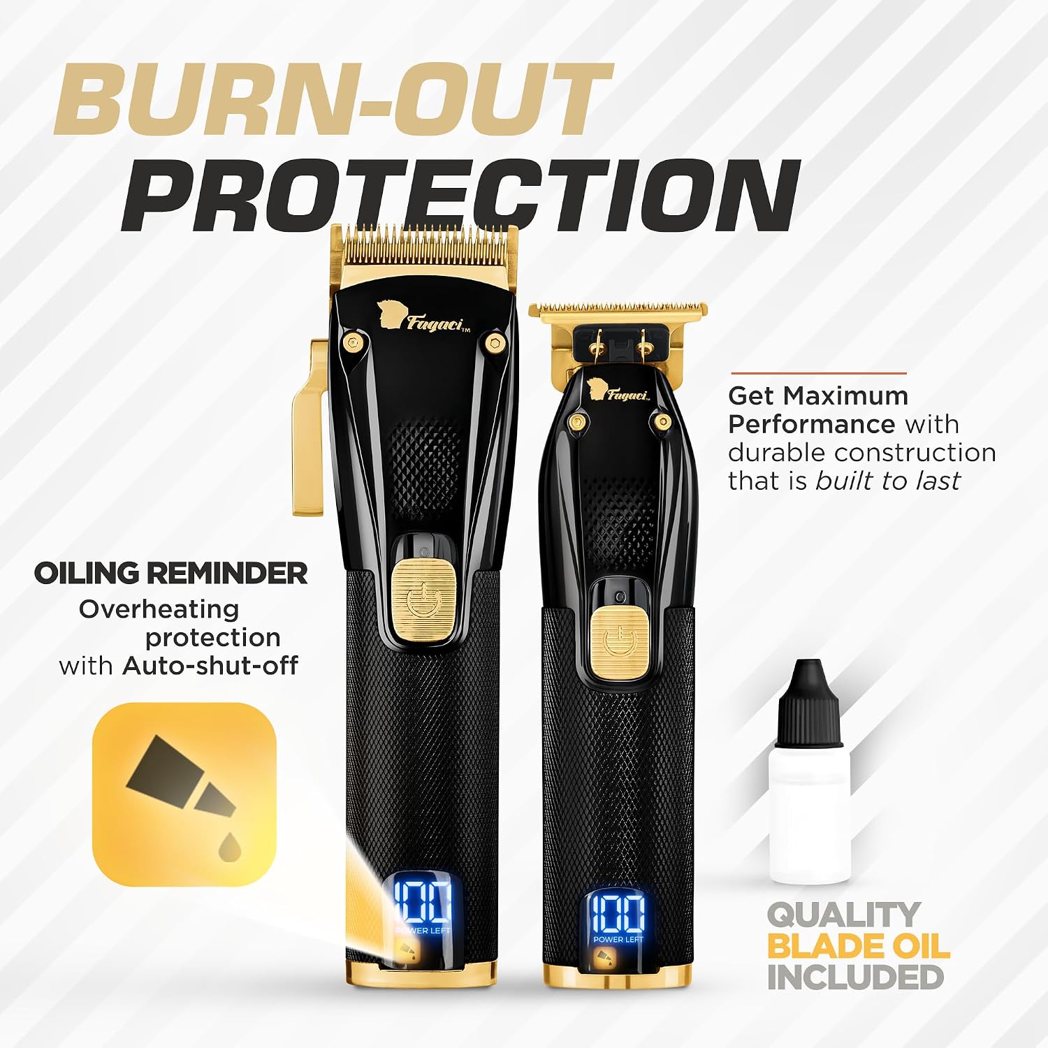 Thumbnail 2 de Fagaci Professional Hair Clippers for Men Set Turbo Power with Precise Cutting