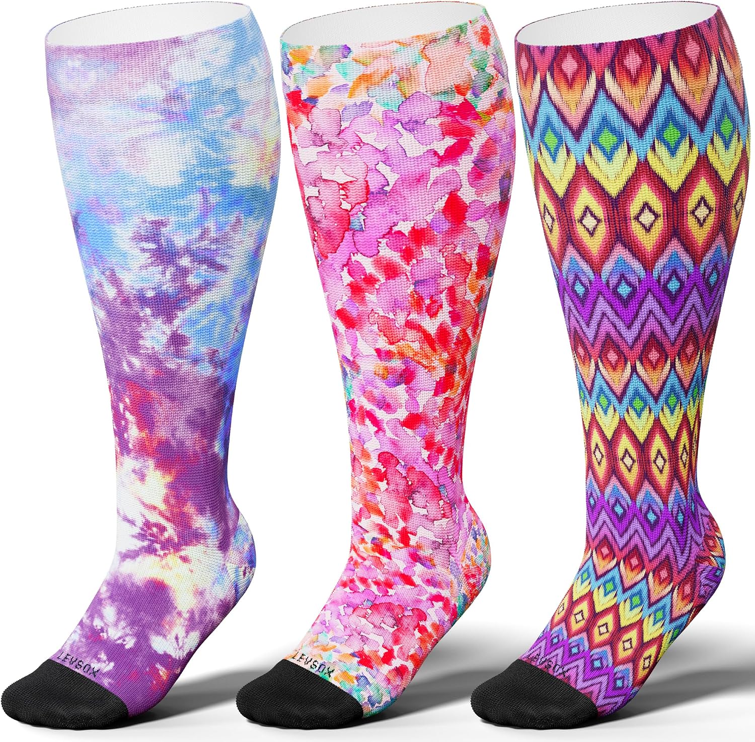 Thumbnail 6 de LEVSOX Plus Size Compression Socks 15-20 mmHg