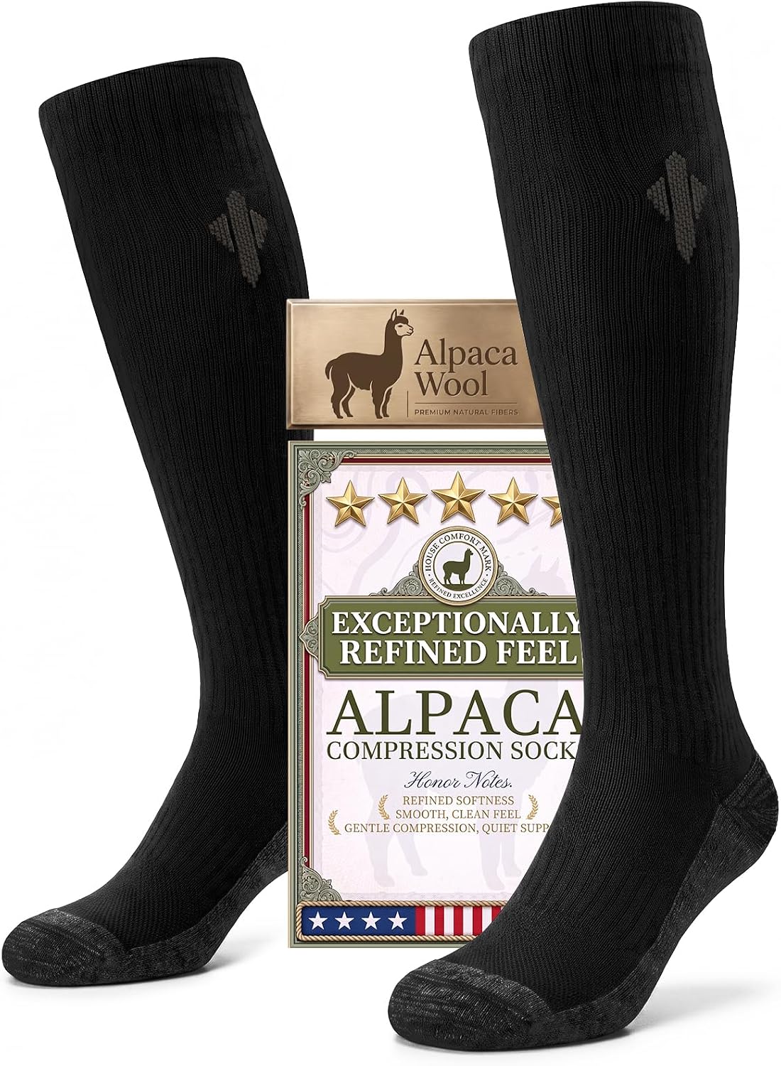 Detalle de Heat Equation Alpaca Compression Socks