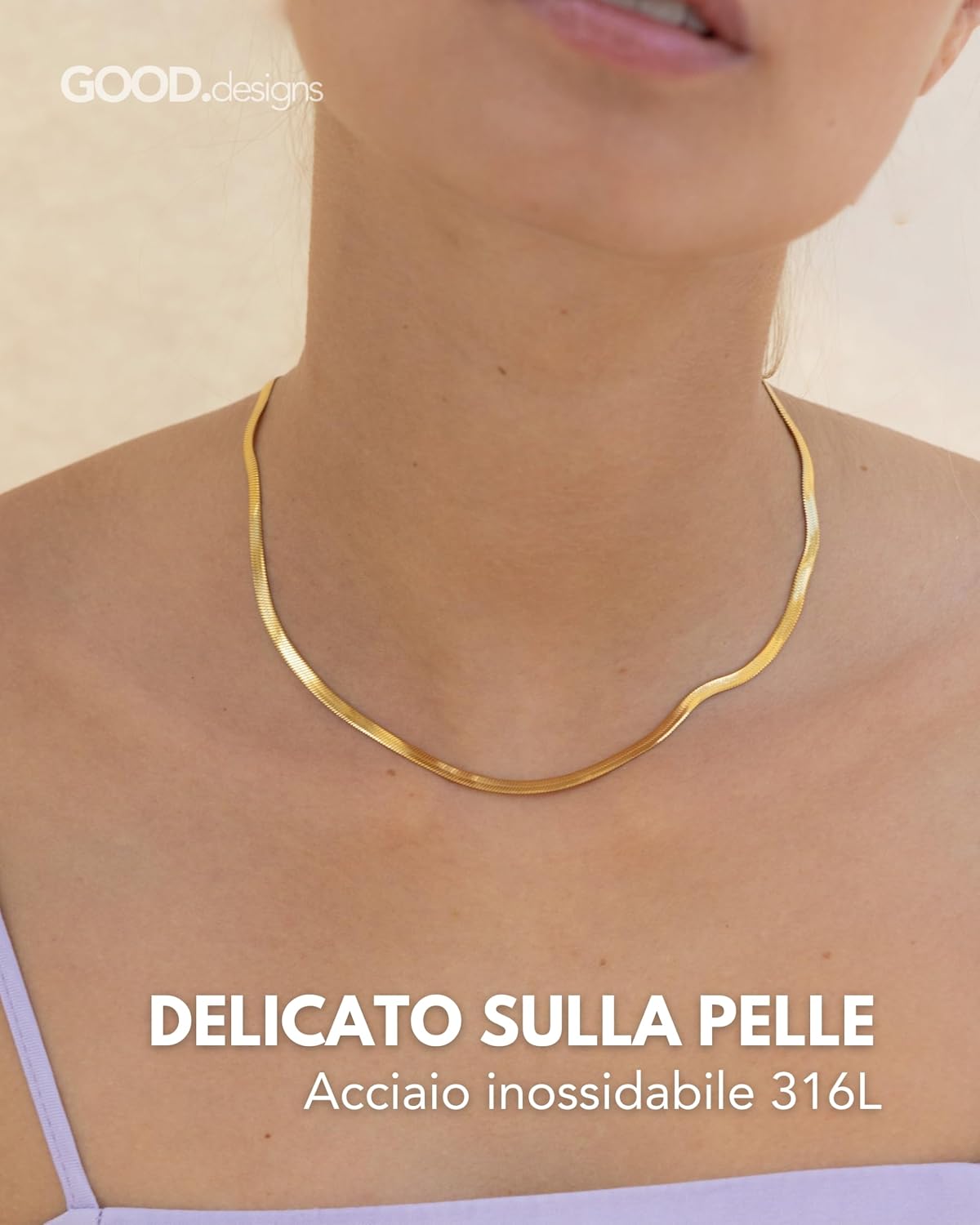Detalle 2 de GD GOOD.designs Catena a serpente 3 cm
