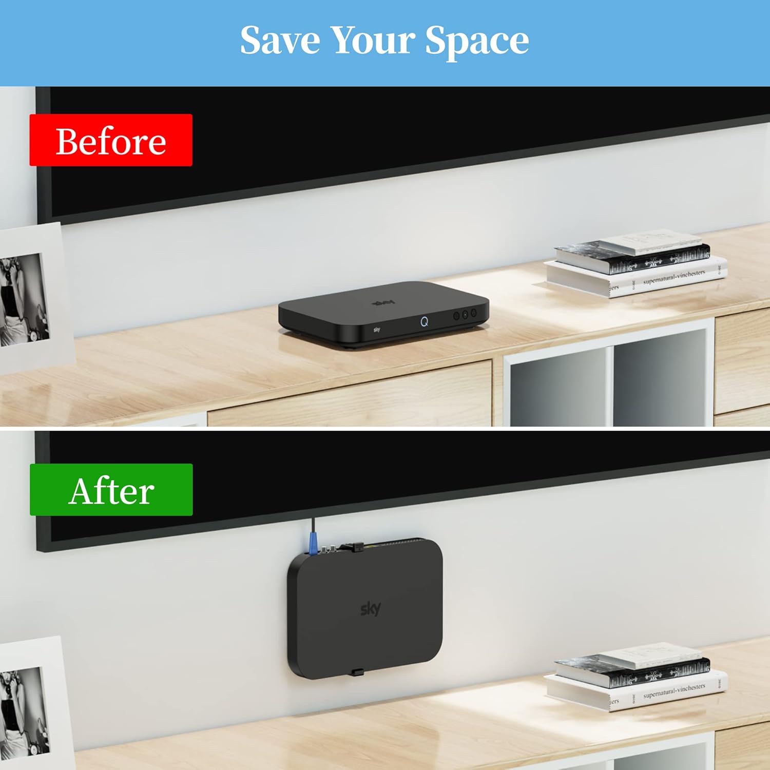 Detalle de Cozycase Sky Q Wall Mount for 1TB TV Box