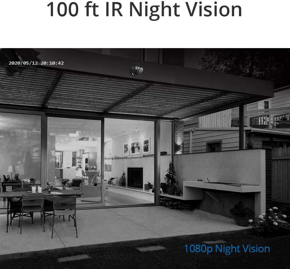 Thumbnail 4 de SANNCE 1080P 4-in-1 Dome Camera 100 ft