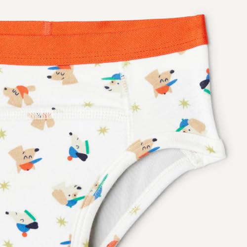 Detalle 2 de Amazon Essentials Sous-vêtements d’Apprentissage de la Propreté en Coton Mixte enfant – Lot de 4 (Chiens/Étoiles) – Taille Mi-haute