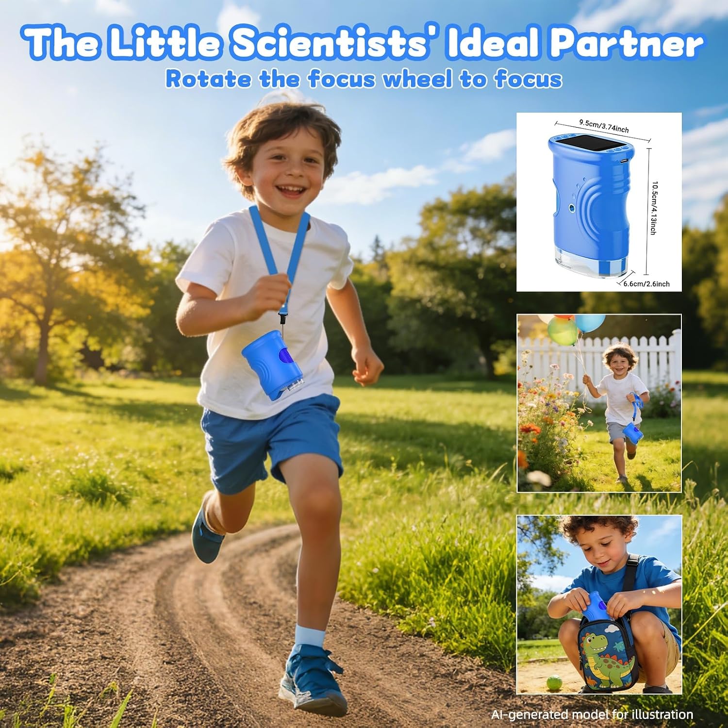 Thumbnail 6 de Pozifu 1000X Handheld Microscope for Kids: Pocket Digital Microscope with 1080P & 2.0" IPS Screen