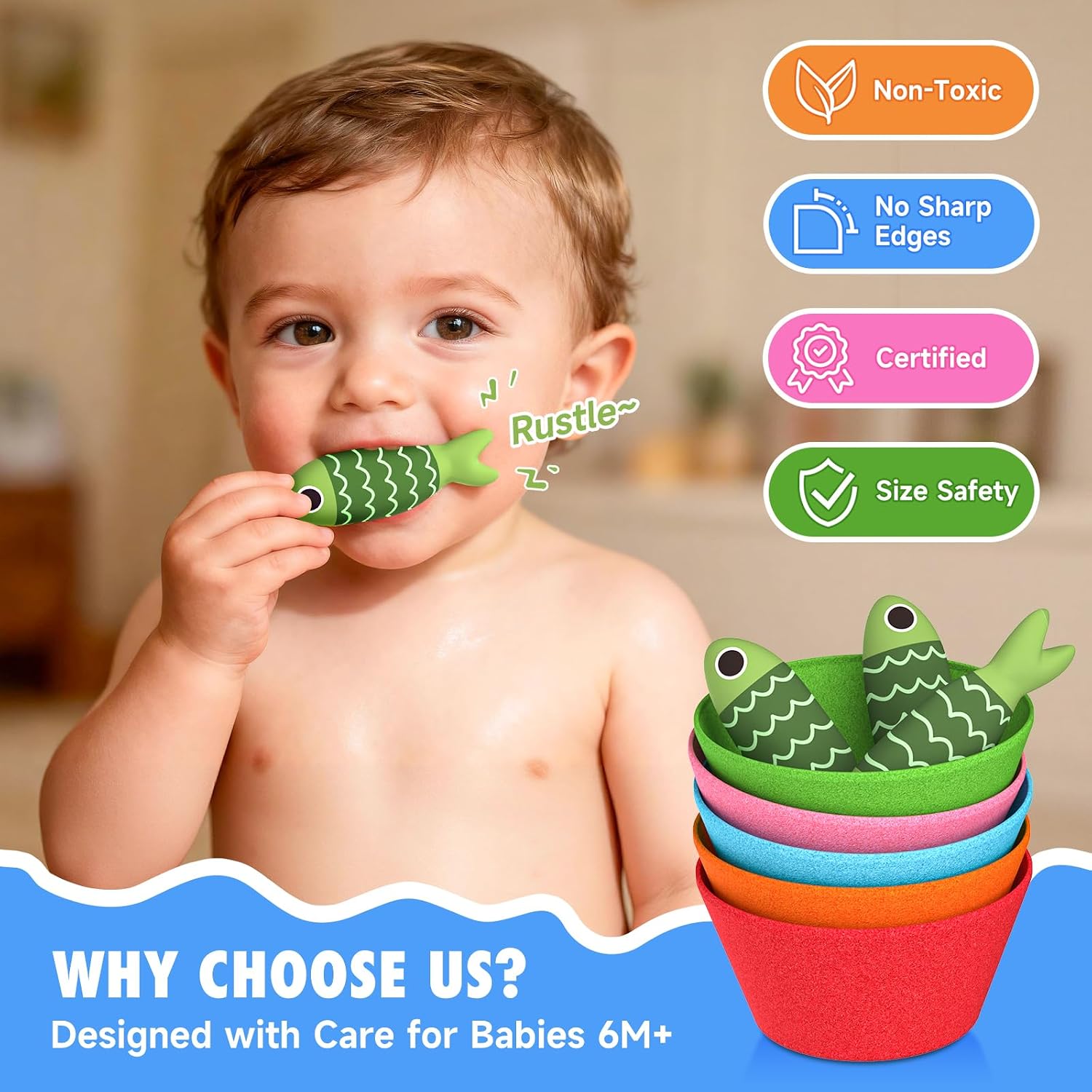 Thumbnail 4 de Envyvip Toddler Fishing Toy 22pcs 🎣