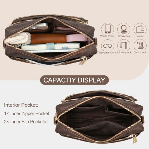 Detalle de HILAEX Sac Bandoulière Femme avec Antivol – élégance pratique et sécurité au quotidien