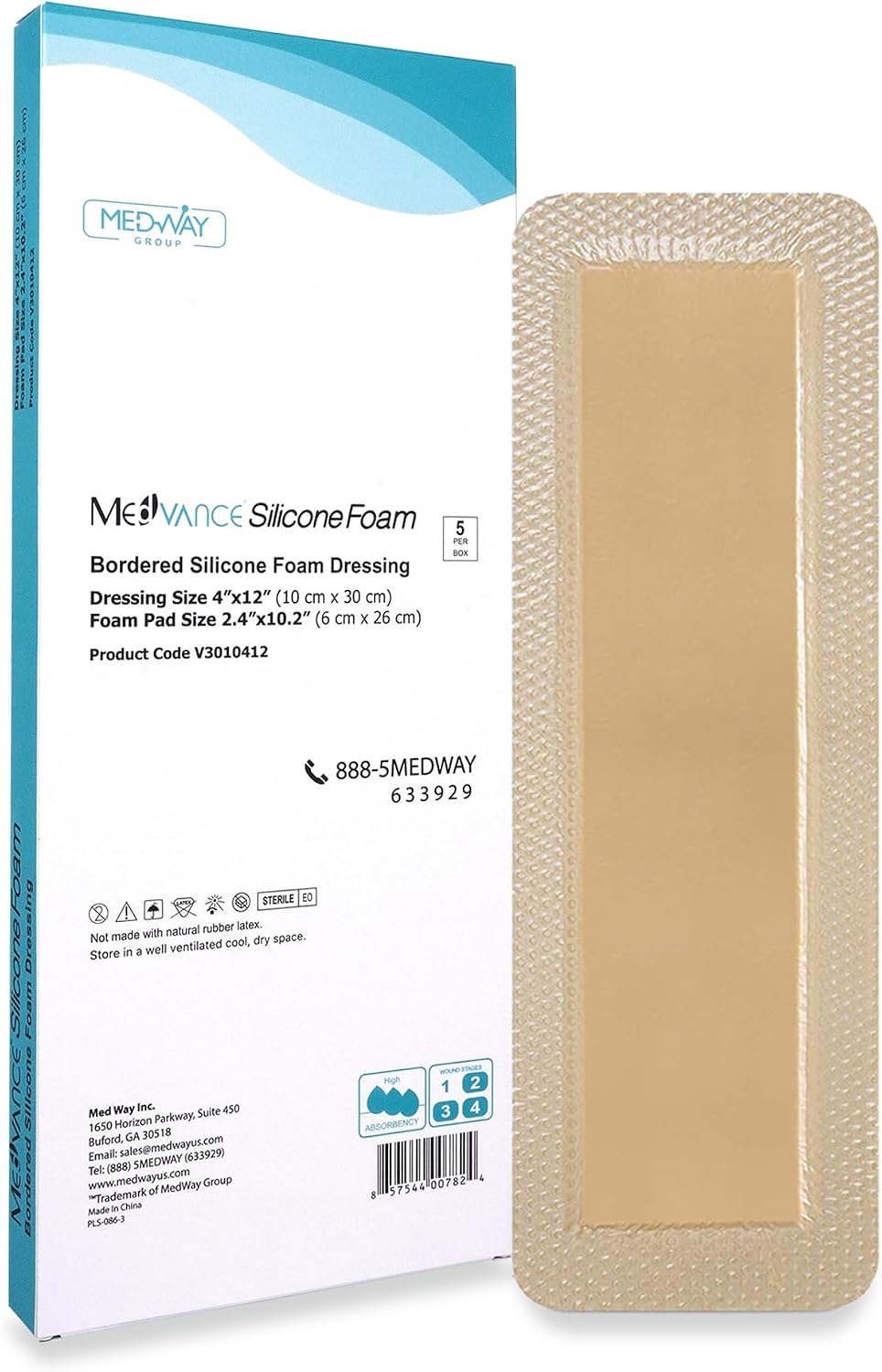 Thumbnail 6 de MedVance Silicone Foam Dressing (Waterproof Silicone Pad) — Waterproof, Easy Apply Bandages, Box of 5