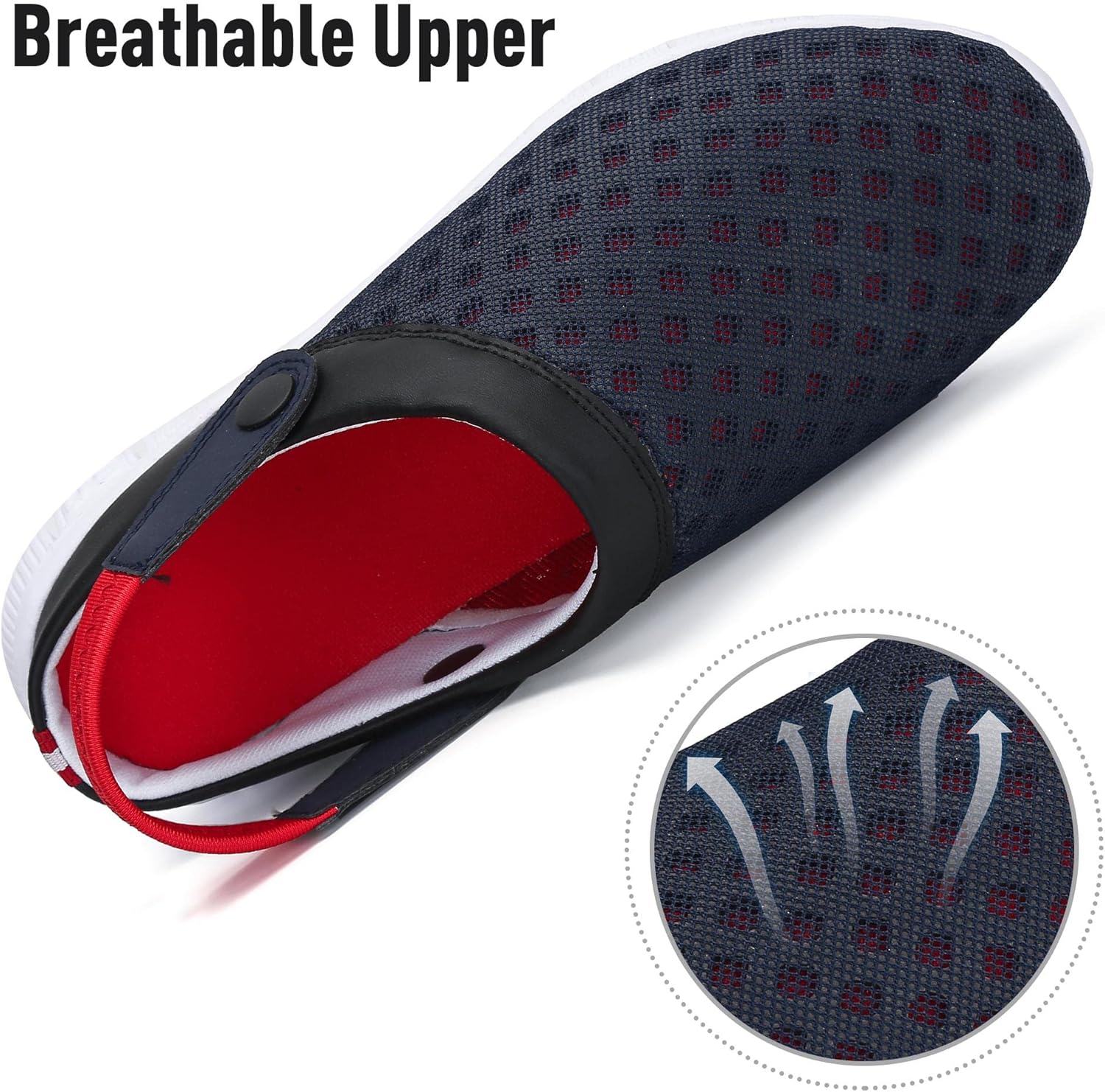 Thumbnail 3 de SAGUARO Sommer Clogs – atmungsaktive Mesh-Badelatschen mit rutschfester Sohle (Gr. 36–48)