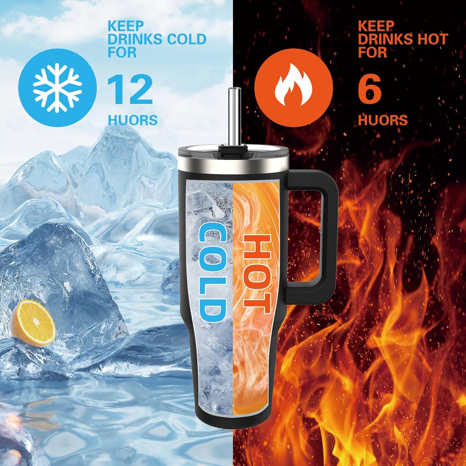 Thumbnail 1 de WATERSY 40oz Thermobecher mit Griff